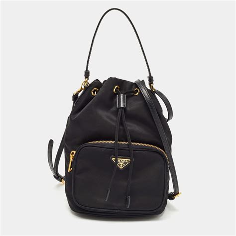 prada duet bucket shoulder bag